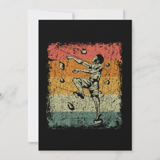 Vintage Bouldering Climber Equipment 招待状 (正面)