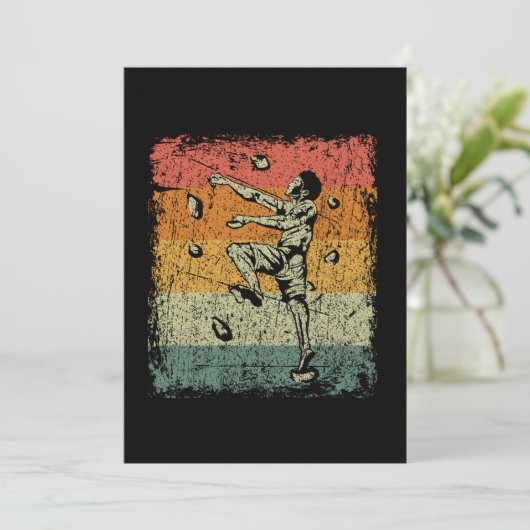 Vintage Bouldering Climber Equipment 招待状 (スタンド正面)