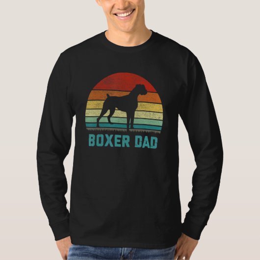 Vintage Boxer Dad  Dog Tシャツ (正面)