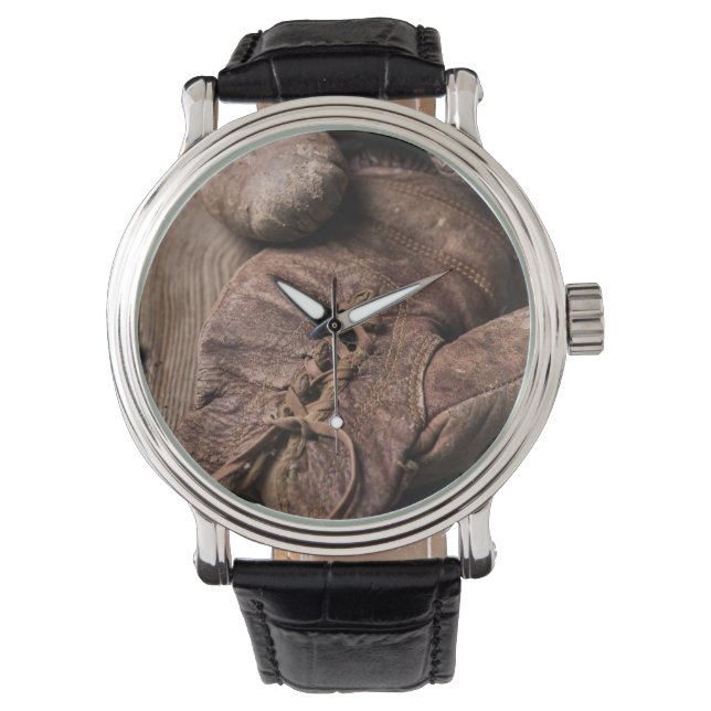 Vintage Boxing Gloves 腕時計 (正面)