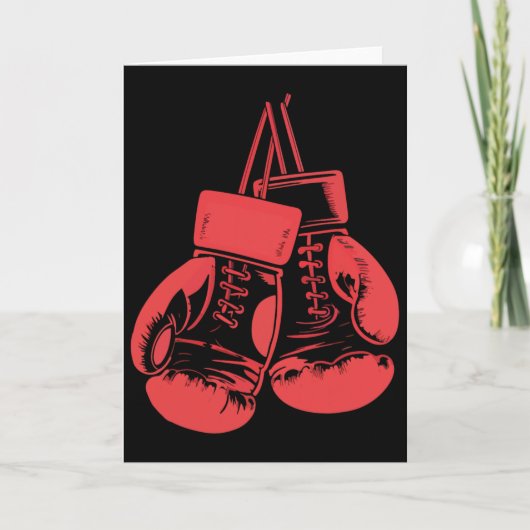 Vintage Boxing Gloves Kickboxing Boxing Lover Boxe カード (正面)