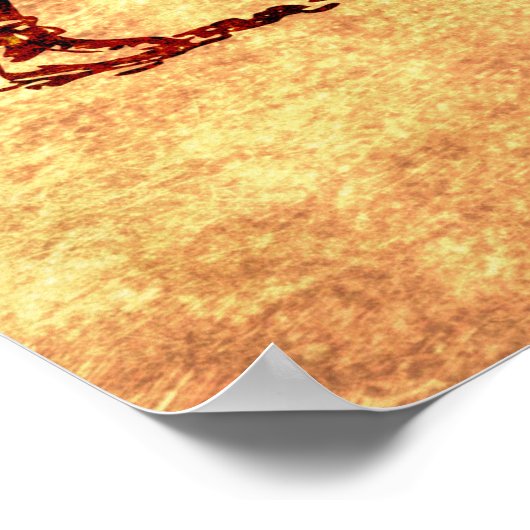 Vintage boxing men ポスター (角)