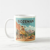 Vintage Bozeman Montana コーヒーマグカップ (左)