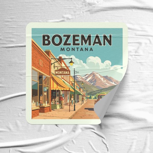 Vintage Bozeman Montana スクエアシール