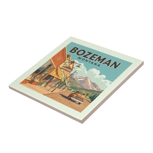Vintage Bozeman Montana タイル (側面)