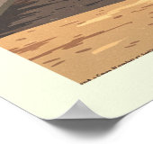 Vintage Bozeman Montana ポスター (角)