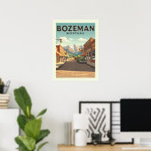 Vintage Bozeman Montana ポスター (ホームオフィス)