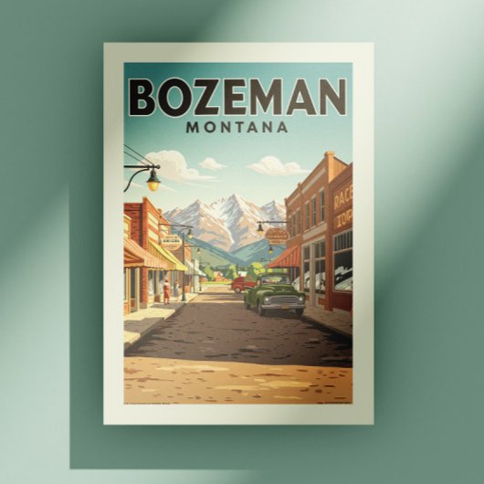 Vintage Bozeman Montana ポストカード