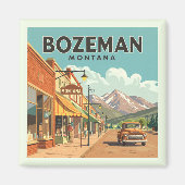 Vintage Bozeman Montana マグネット (正面)