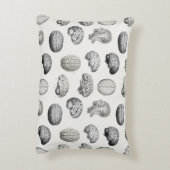 Vintage Brain Anatomy Biology Illustrations アクセントクッション (裏面(縦))