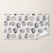 Vintage Brain Anatomy Biology Illustrations バスタオルセット (ハンドタオル)