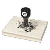 Vintage Breakfast Café Illustration Rubber Stamp ラバースタンプ (スタンプ)