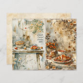 Vintage Breakfast Kitchen Scrapbook Paper (正面/裏面)