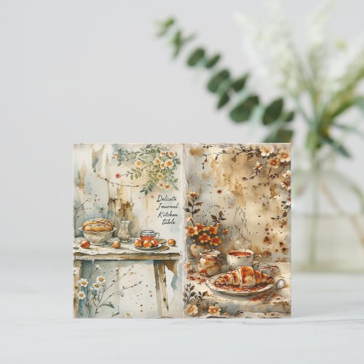 Vintage Breakfast Kitchen Scrapbook Paper (スタンド正面)