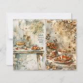 Vintage Breakfast Kitchen Scrapbook Paper (正面)