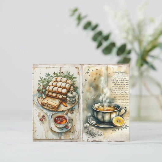 Vintage Breakfast Scrapbook Paper (スタンド正面)