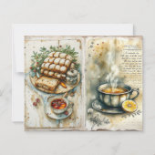 Vintage Breakfast Scrapbook Paper (正面)