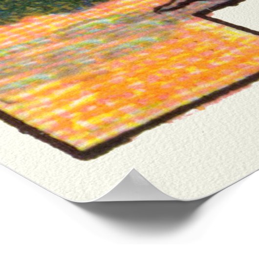 Vintage Bresse Chicken ポスター (角)