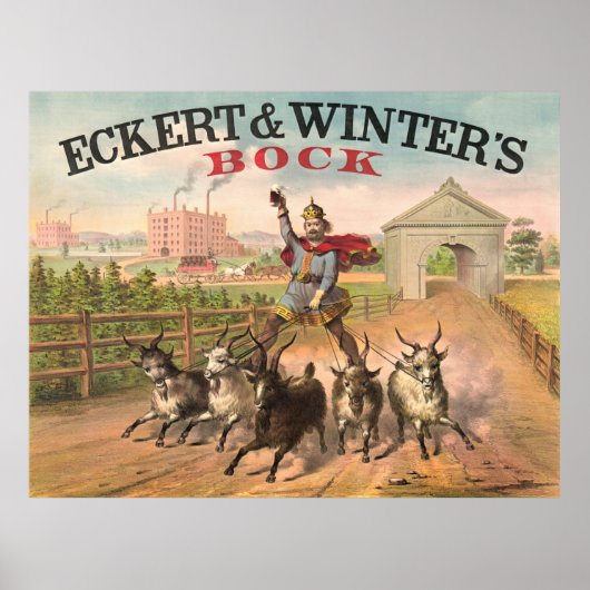 Vintage Brewery Ad 1871 ポスター (正面)