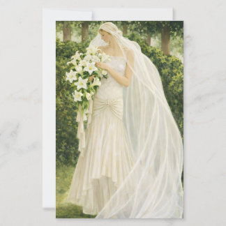 Vintage Bride budget invitation