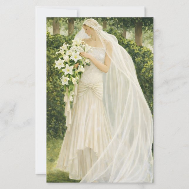 Vintage Bride budget invitation (正面)