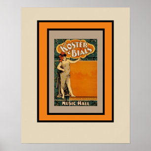 Vintage Broadway Music Hall ポスター