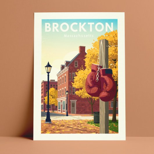 Vintage Brockton Massachusetts ポストカード