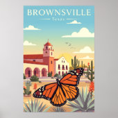 Vintage Brownsville Texas ポスター (正面)