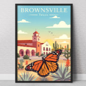 Vintage Brownsville Texas ポスター