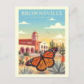 Vintage Brownsville Texas ポストカード (正面)