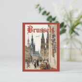 Vintage Brussels Belgium Travel ポストカード (スタンド正面)