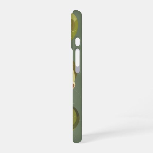 Vintage Brussels Sprouts Pattern iPhone 16ケース (左側面)