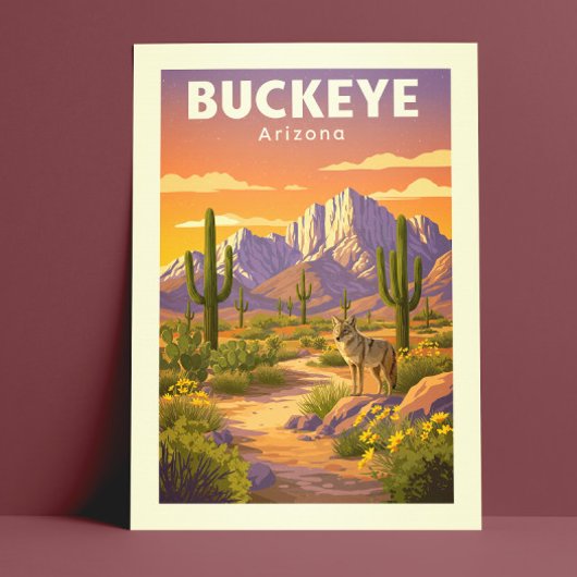 Vintage Buckeye Arizona ポストカード