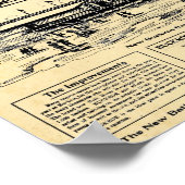 Vintage Buckroe Beach Virginia Print ポスター (角)