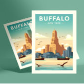 Vintage Buffalo ポストカード