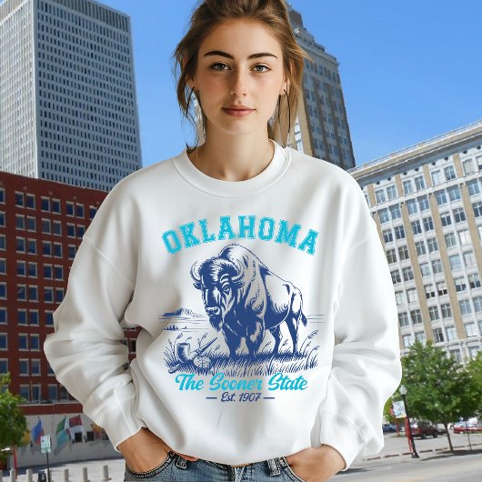 Vintage Buffalo Oklahoma Souvenir Design スウェットシャツ