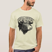 Vintage Bull Head Template Bull Tシャツ (正面)