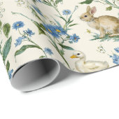 Vintage Bunnies | Easter Wrapping Paper ラッピングペーパー (ロールコーナー)