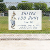 Vintage Bunny Easter Egg Hunt Banner 横断幕 (インサイチュ)