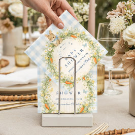 Vintage Bunny Garden Baby Shower スタンダードカクテルナプキン