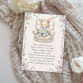 Vintage Bunny Rabbit Books for Baby エンクロージャーカード