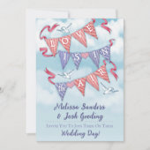 Vintage Bunting Wedding Invitations 招待状 (正面)