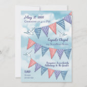 Vintage Bunting Wedding Invitations 招待状 (裏面)
