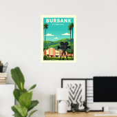 Vintage Burbank California ポスター (ホームオフィス)