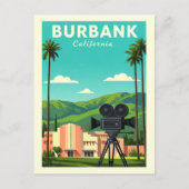Vintage Burbank California ポストカード (正面)