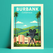 Vintage Burbank California ポストカード