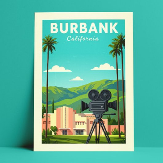 Vintage Burbank California ポストカード