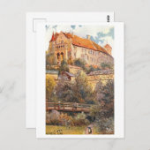 Vintage Burg (Castle Hill) in Nuremberg, Germany ポストカード (正面/裏面)