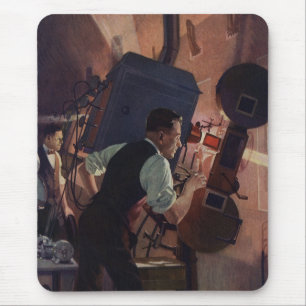 Vintage Business, Movie Theater Projectionist マウスパッド