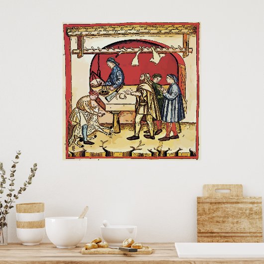 Vintage Butcher Shop ポスター (キッチン)